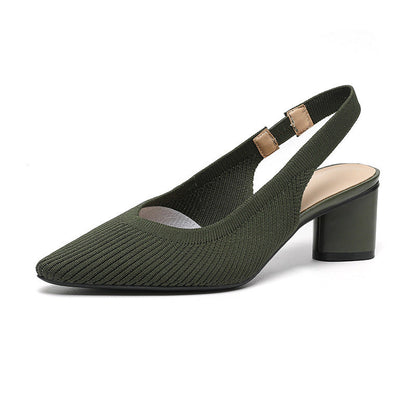 Slingback Hak Puntige Neus Elegant Design – Ursuline