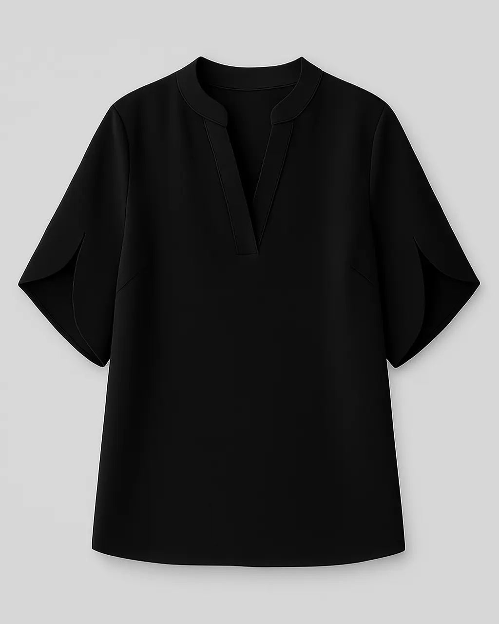 Blouse V-hals Polyester & Spandex – Sandra