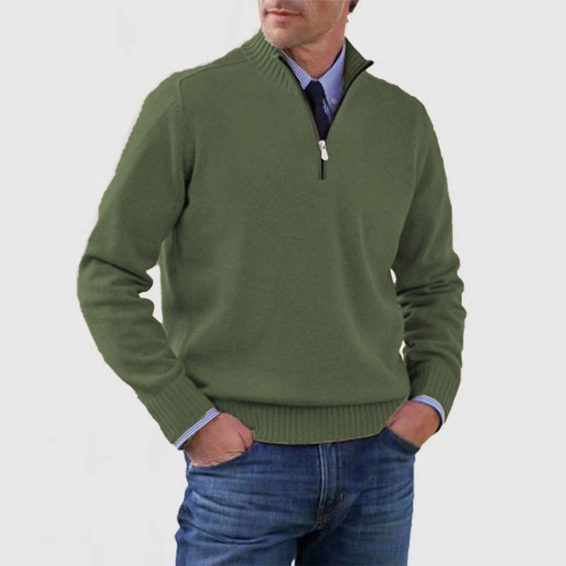 Trui Casual-Chique Halve Rits – Jannes