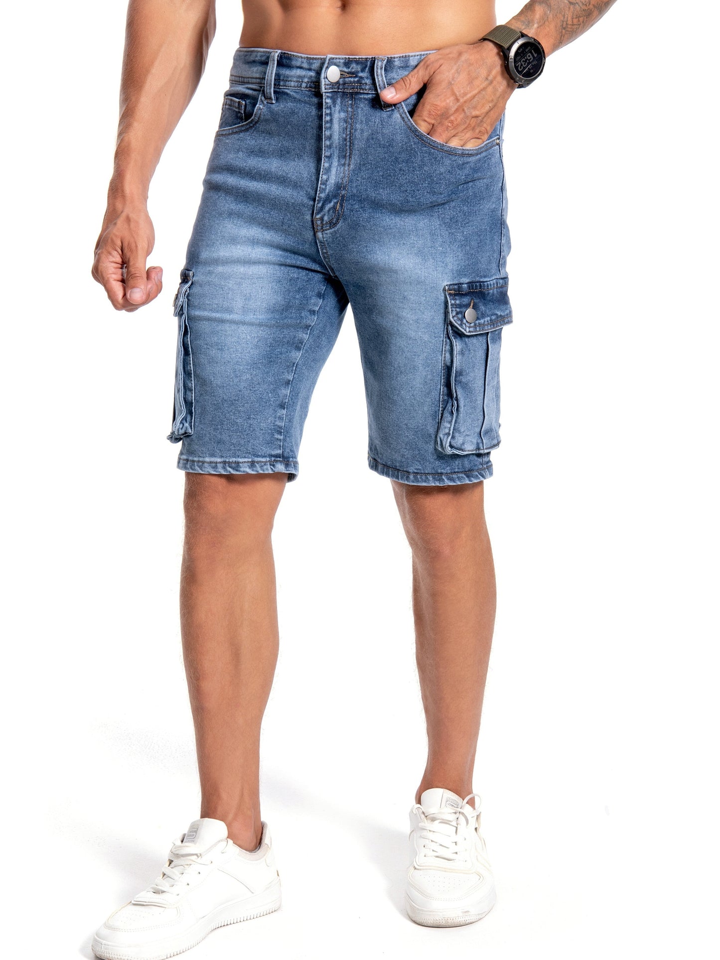Denim Shorts Comfortabele Pasvorm – Welsey