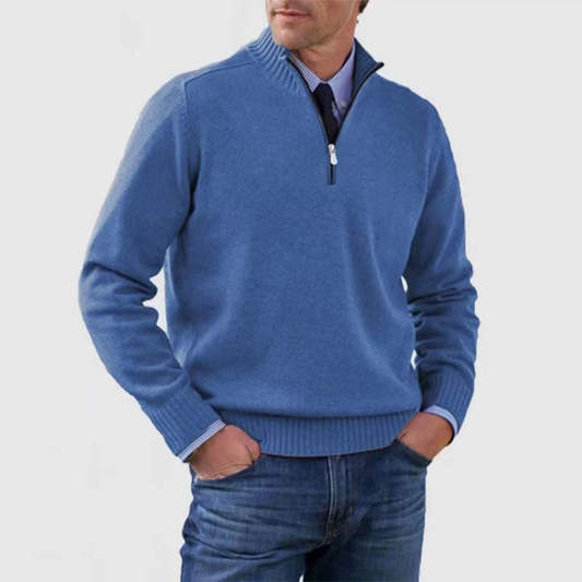 Trui Casual-Chique Halve Rits – Jannes