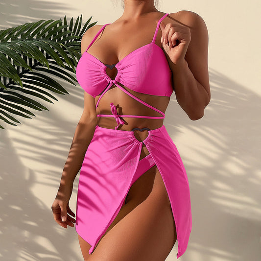 Bikini Set Bralette Top met Hartaccent & Hoge Taille – Frida