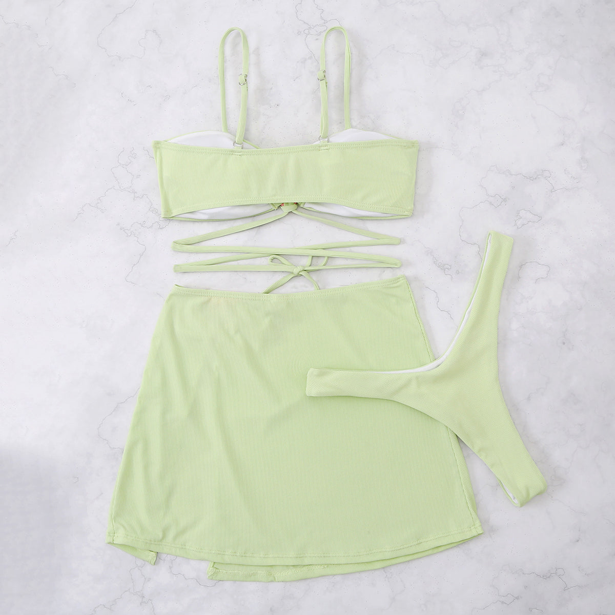 Bikini Set Bralette Top met Hartaccent & Hoge Taille – Frida