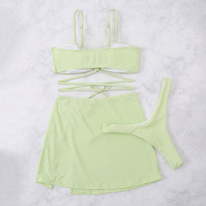 Bikini Set Bralette Top met Hartaccent & Hoge Taille – Frida