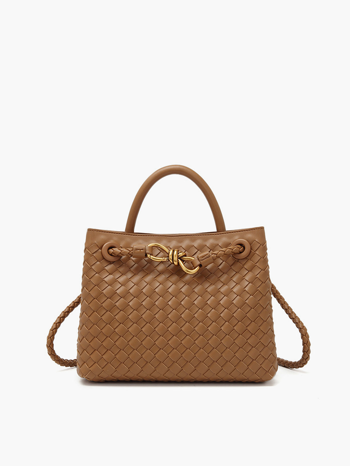 Tas Elegant Metaal Twist Detail – Olive