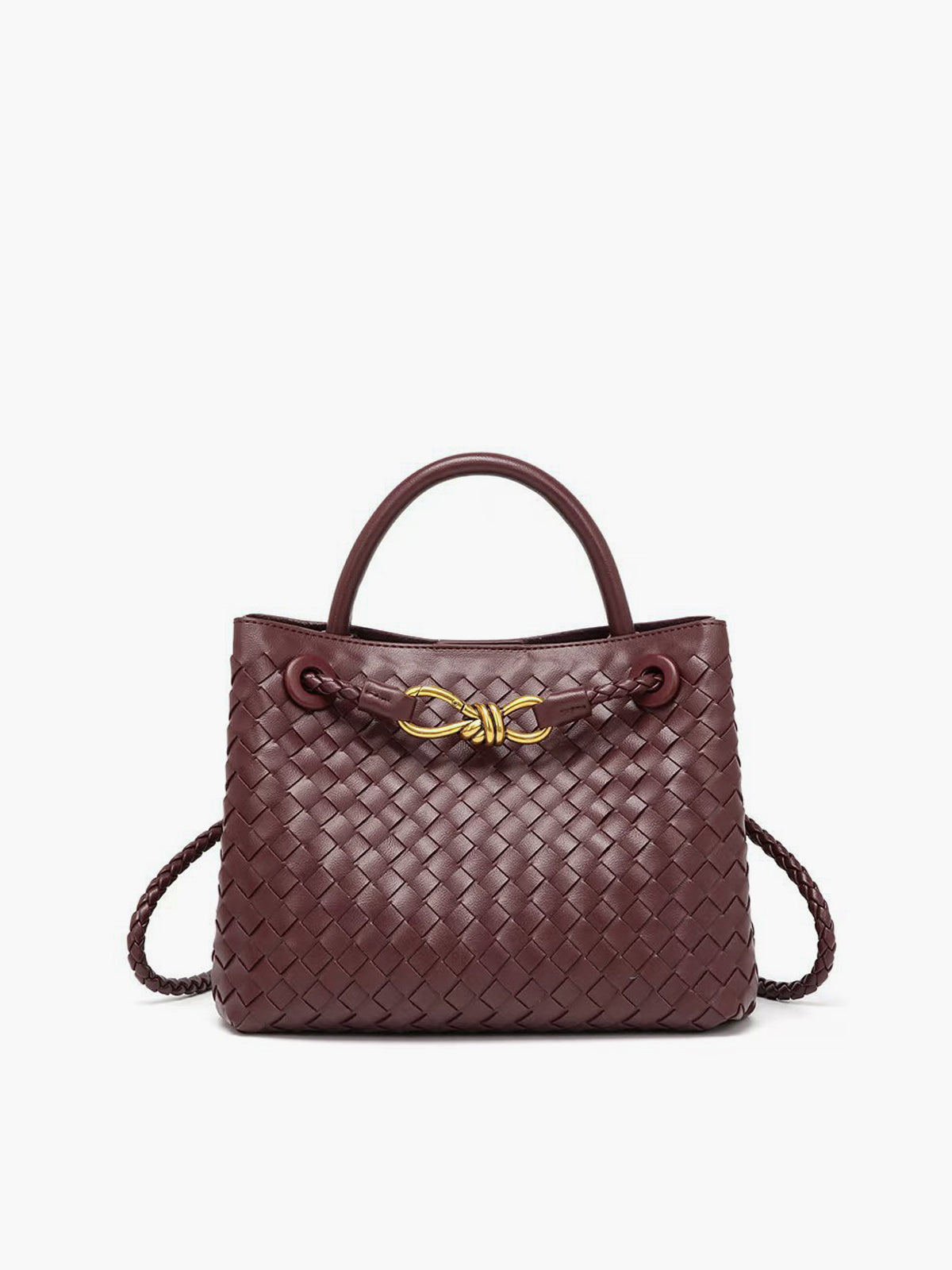 Tas Elegant Metaal Twist Detail – Olive