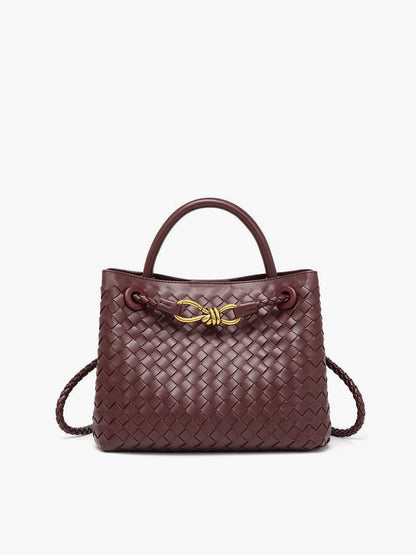 Tas Elegant Metaal Twist Detail – Olive