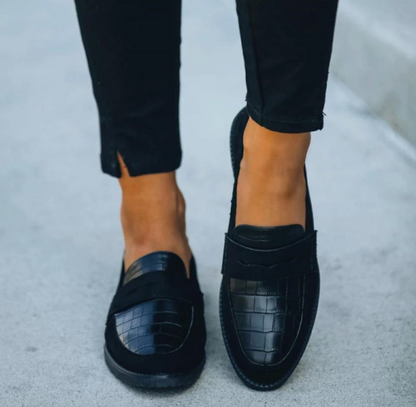Dames Loafers Krokodillenleer Met Penny Strap – Helga