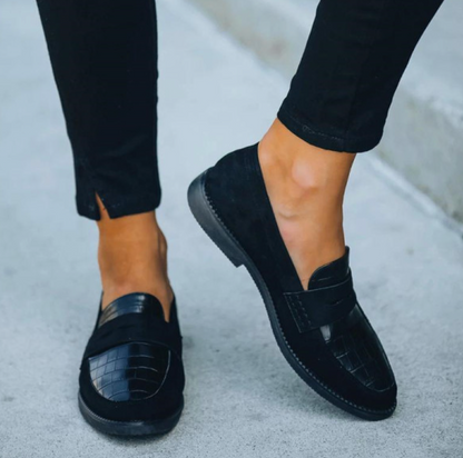 Dames Loafers Krokodillenleer Met Penny Strap – Helga