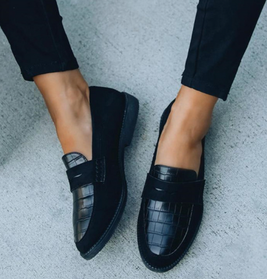 Dames Loafers Krokodillenleer Met Penny Strap – Helga