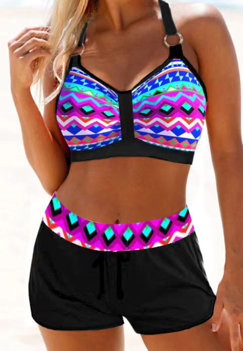 Tankini Set Gedrukt Halter Design – Dana