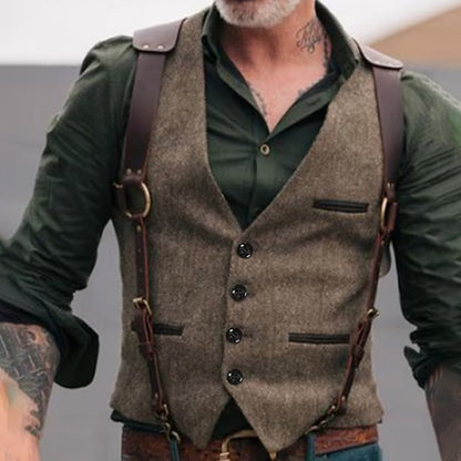 Leren Gilet Tijdloos Design – Godfried