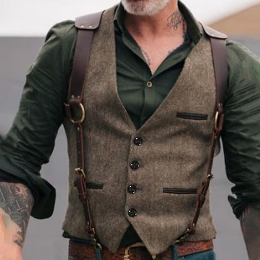 Leren Gilet Tijdloos Design – Godfried