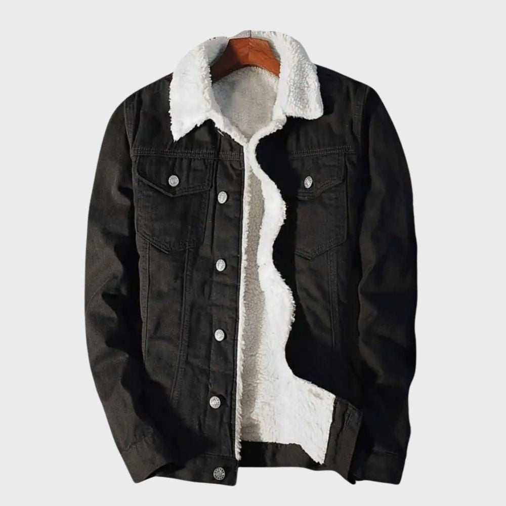 denim fleece jas heren - Coen