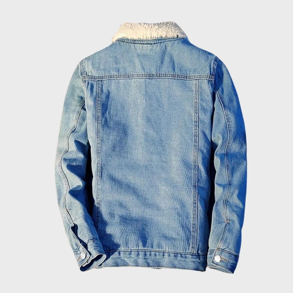 denim fleece jas heren - Coen