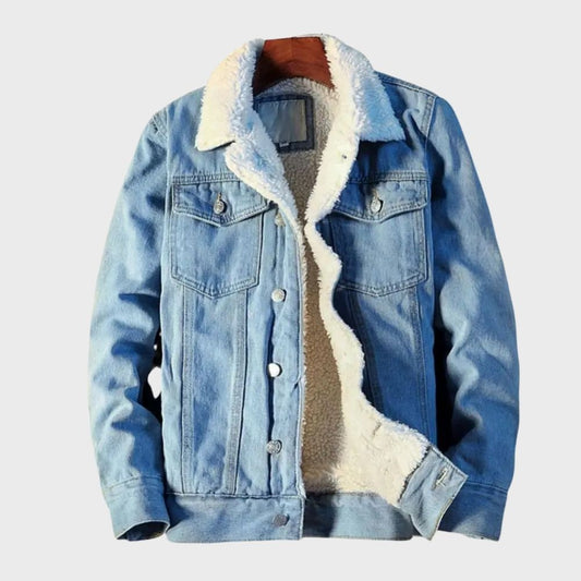 denim fleece jas heren - Coen