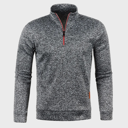 Half Zip Trui Zachte Stof Lichtgewicht Casual – Nikolaas