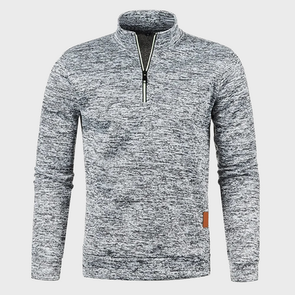Half Zip Trui Zachte Stof Lichtgewicht Casual – Nikolaas