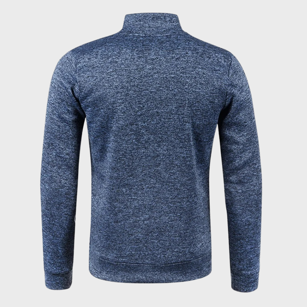 Half Zip Trui Zachte Stof Lichtgewicht Casual – Nikolaas