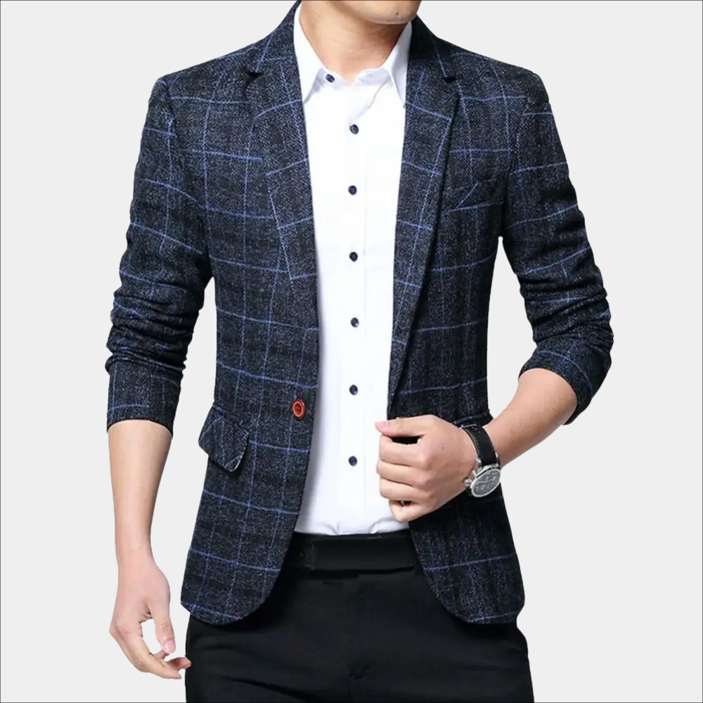 Casual geruite blazer slim heren - Balder