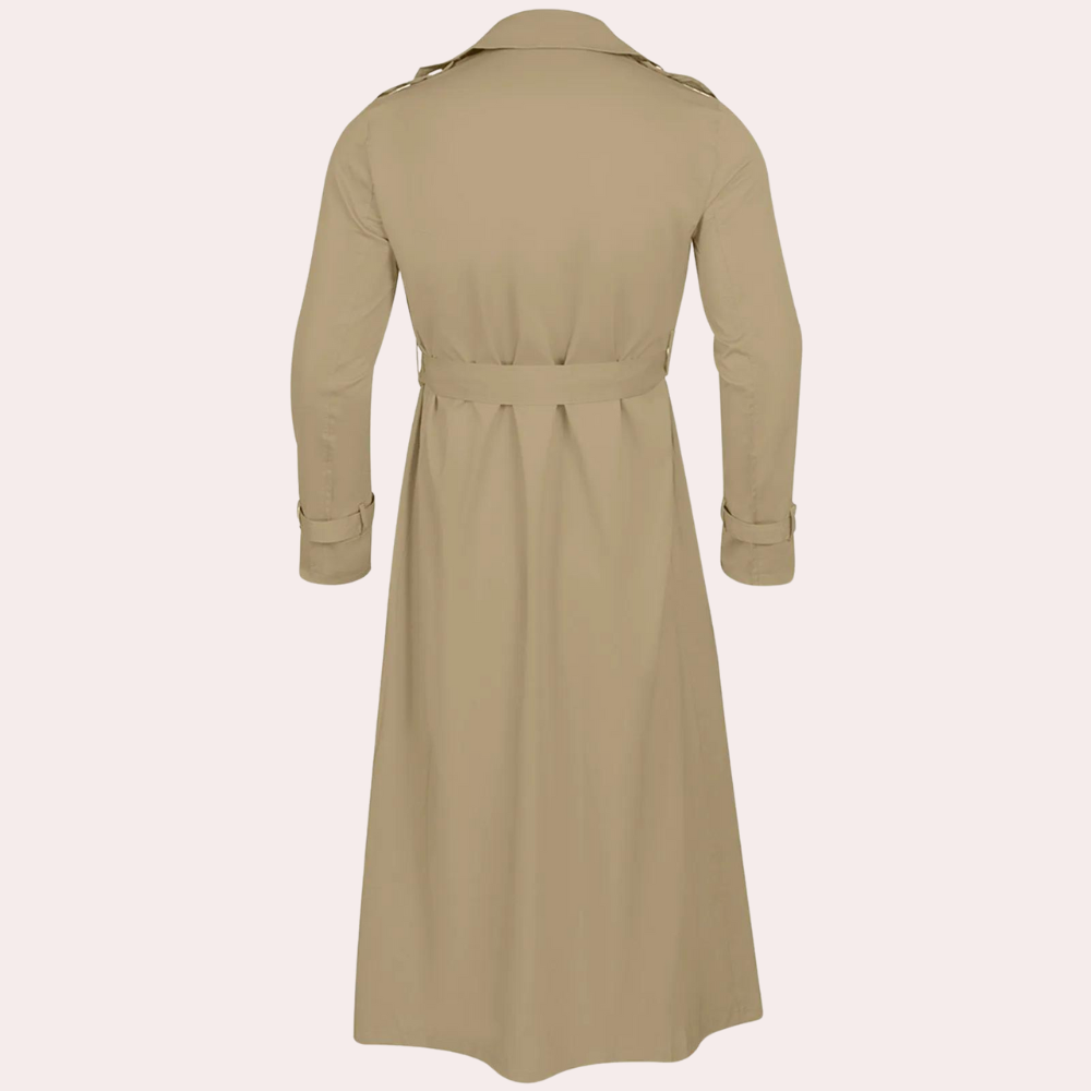 Casual lange trenchcoat knopen heren - Zander