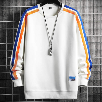 Sweatshirt Gestreept Casual Comfortabel – Quirijn