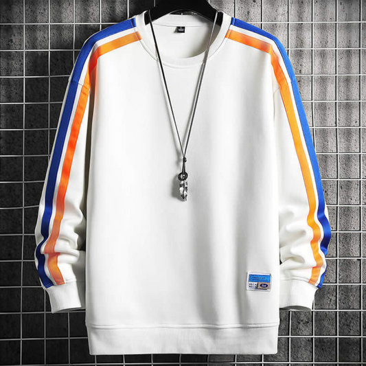 Sweatshirt Gestreept Casual Comfortabel – Quirijn