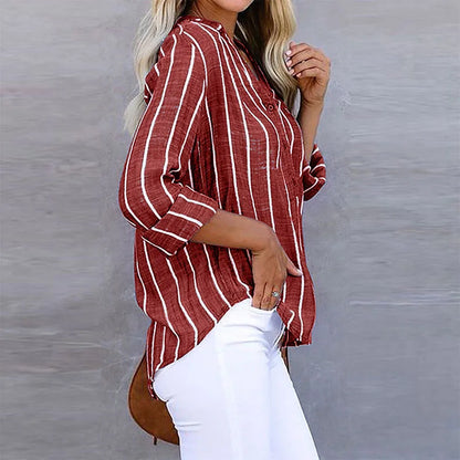 Gestreepte blouse dames - Romy