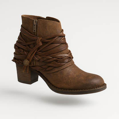 Cowgirl Laarsjes Vintage Suède Halfhoog – Aaltje