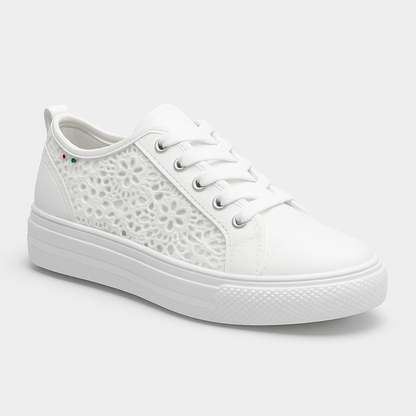 Sneakers Gehaakt Vetersluiting Comfortabel – Kinsley