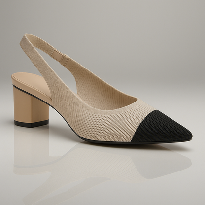 Slingback Hak Puntige Neus Elegant Design – Ursuline
