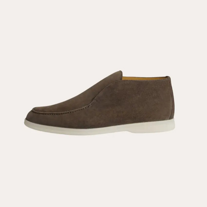 Suède City Loafers Comfortabel Donkergrijs – Tjebbe