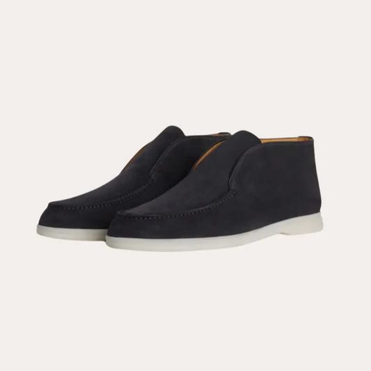 Suède Loafers Stijlvol Navy Blauw – Henk