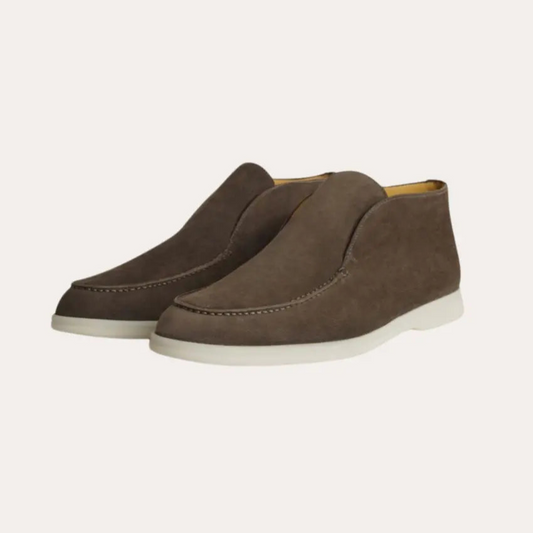 Suède City Loafers Comfortabel Donkergrijs – Tjebbe