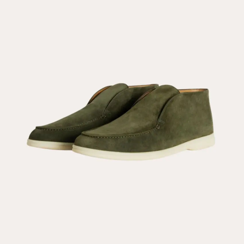 Loafers Suède Trendy Profond Groen – Eduard