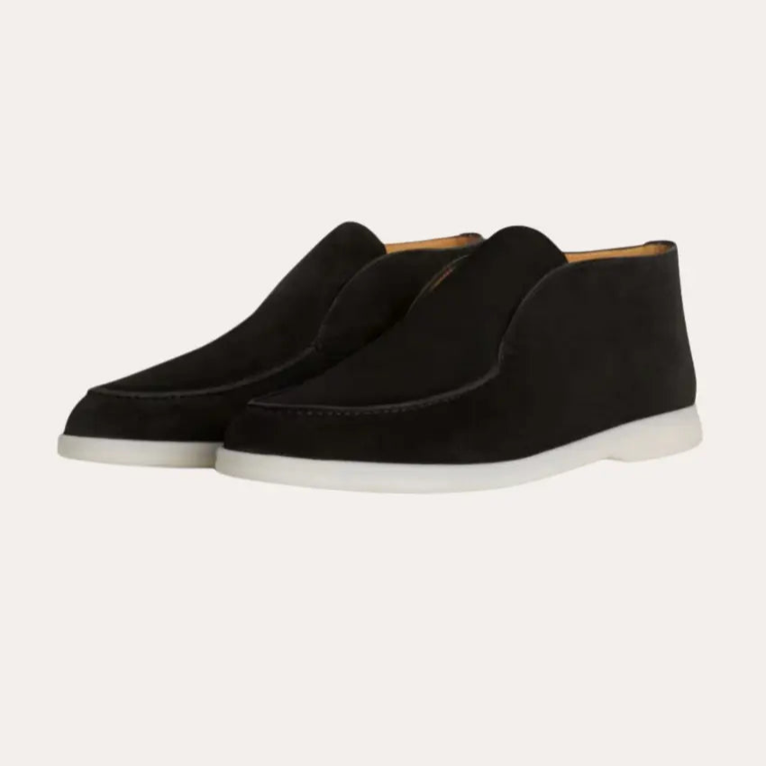 Suède Loafers Stijlvol Profond Zwart – Koos