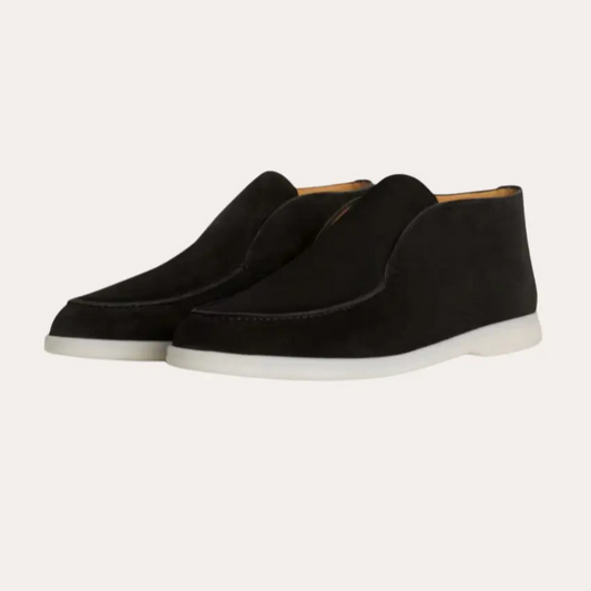 Suède Loafers Stijlvol Profond Zwart – Koos