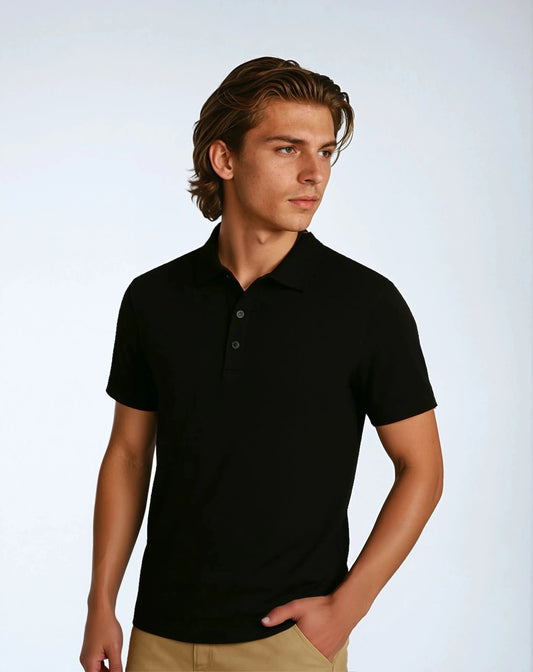 Polo Katoenmix Met Knoopsluiting – Kelvin