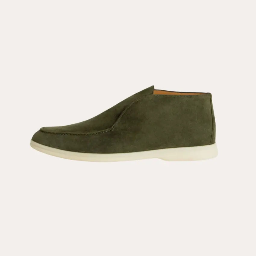 Loafers Suède Trendy Profond Groen – Eduard