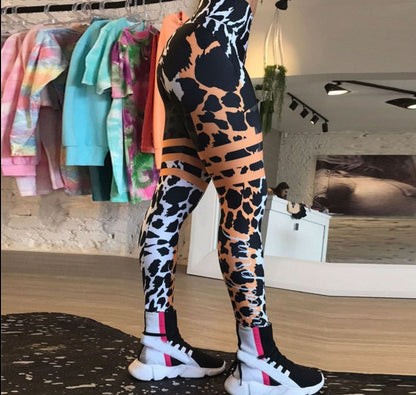 Sportlegging Unieke Print Stretchy Push-Up Model – Gerhie