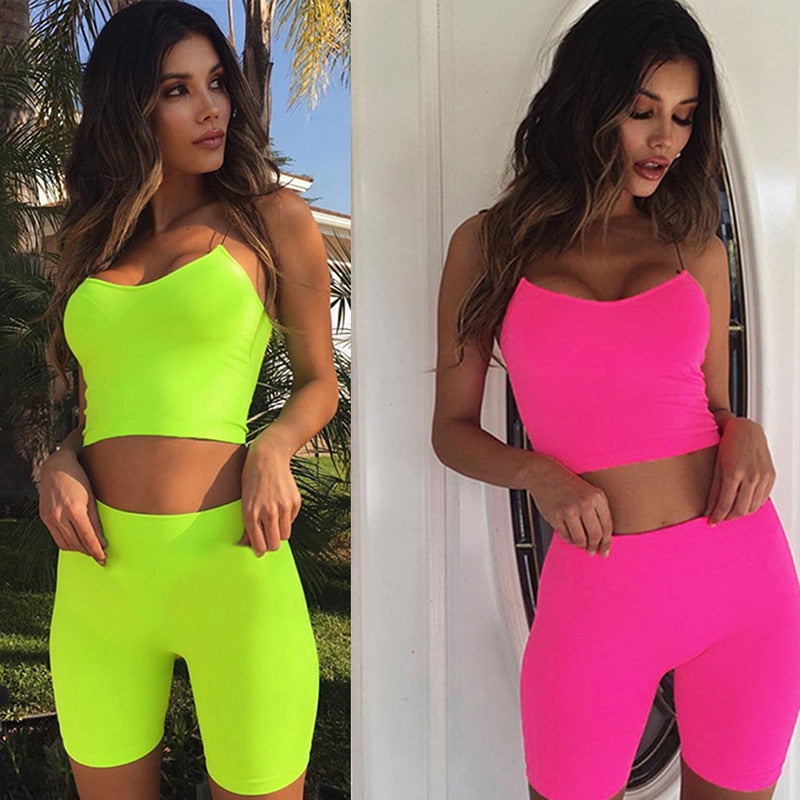 Neon Set Sportief Casual Design – Marishka
