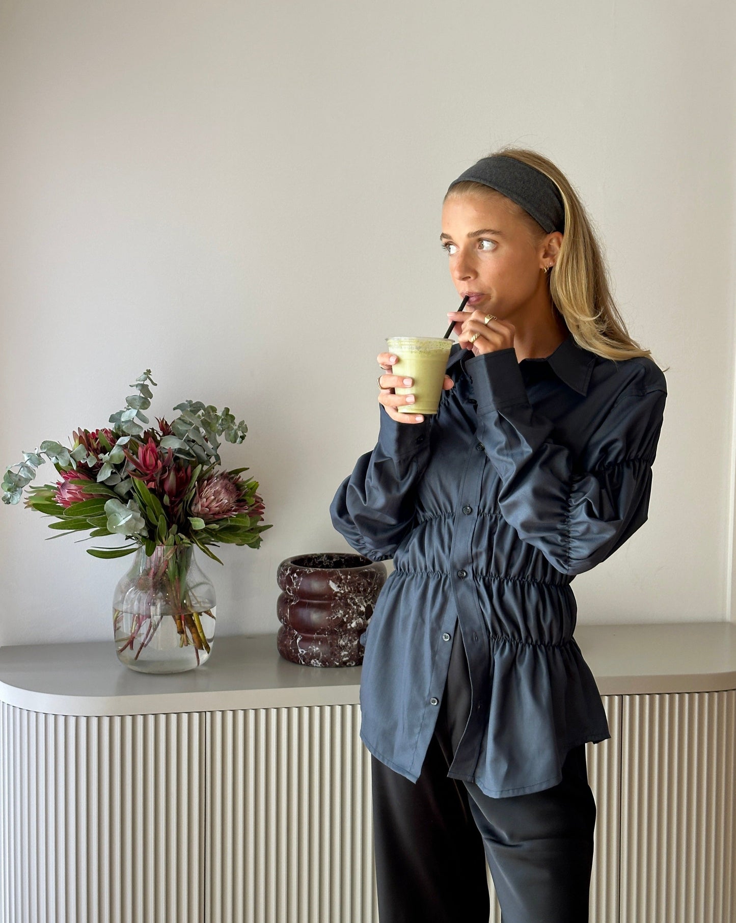 Blouse Scrunched Stijlvol Design – Lilo