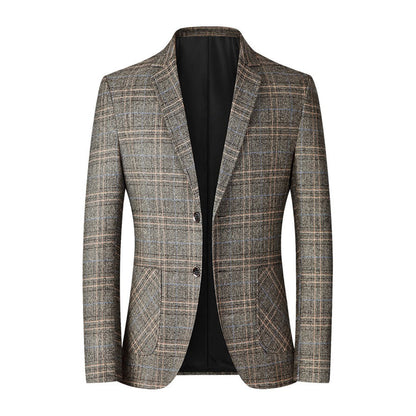 Casual blazer geruit knopen heren - Ambros