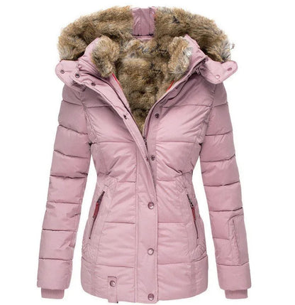 Stijlvolle winterjas parka warm zacht winddicht dames - Leonie