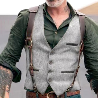 Leren Gilet Tijdloos Design – Godfried