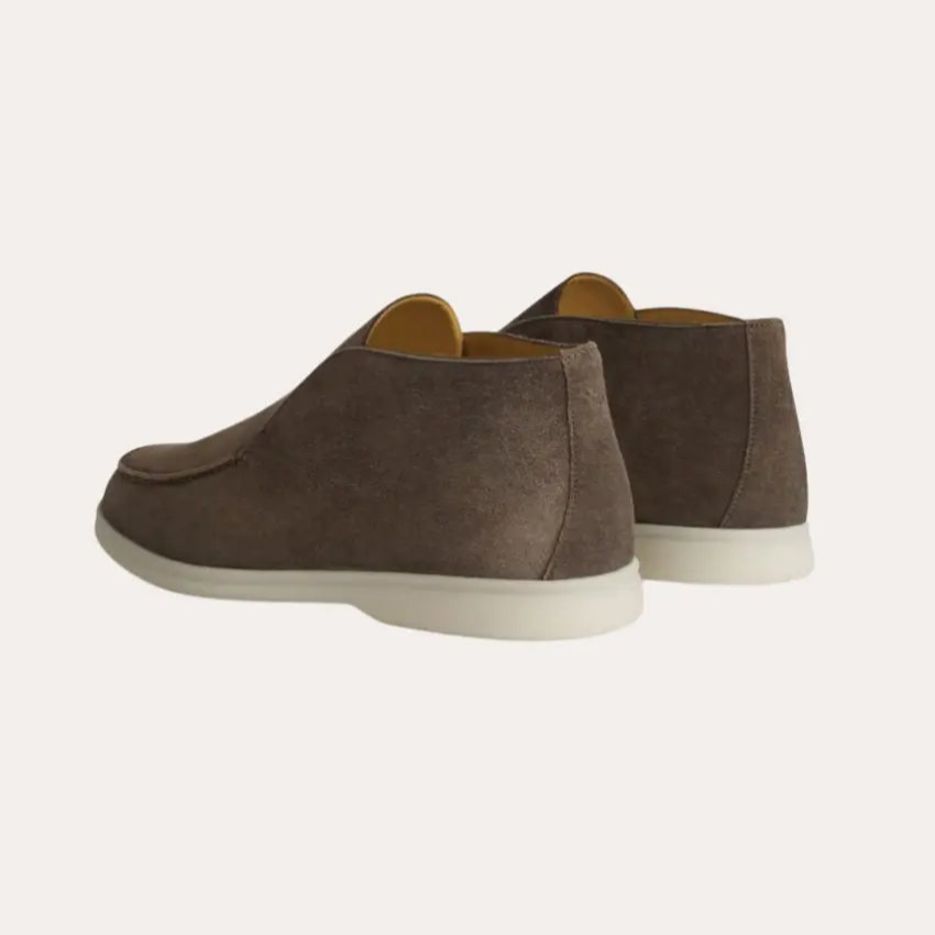 Suède City Loafers Comfortabel Donkergrijs – Tjebbe