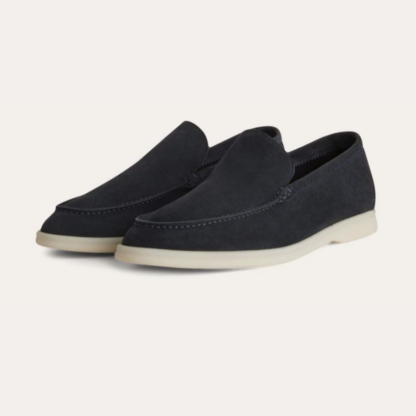 Loafers Premium Suède Marineblauw – Thijs
