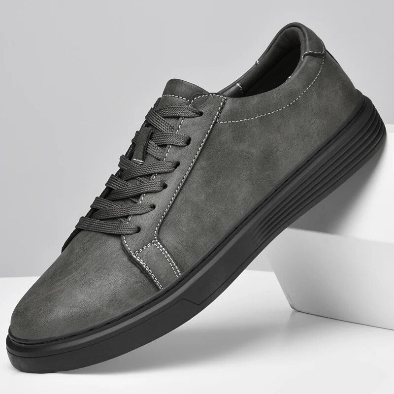 Lage Nette Sneaker Donkere Zool Comfortabel – Andries