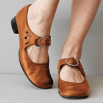 Mary Jane Schoenen Leer Met Gesp – Sjoukje