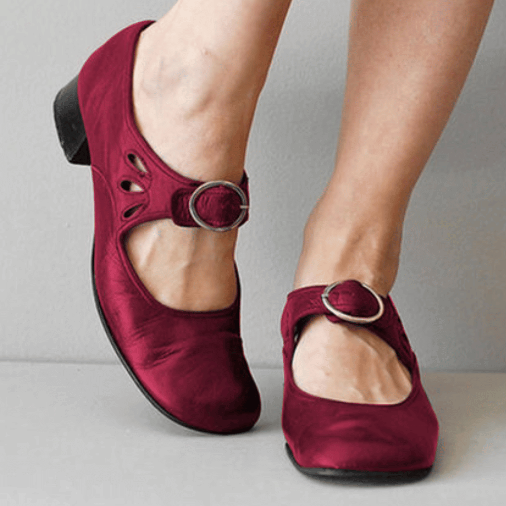 Mary Jane Schoenen Leer Met Gesp – Sjoukje
